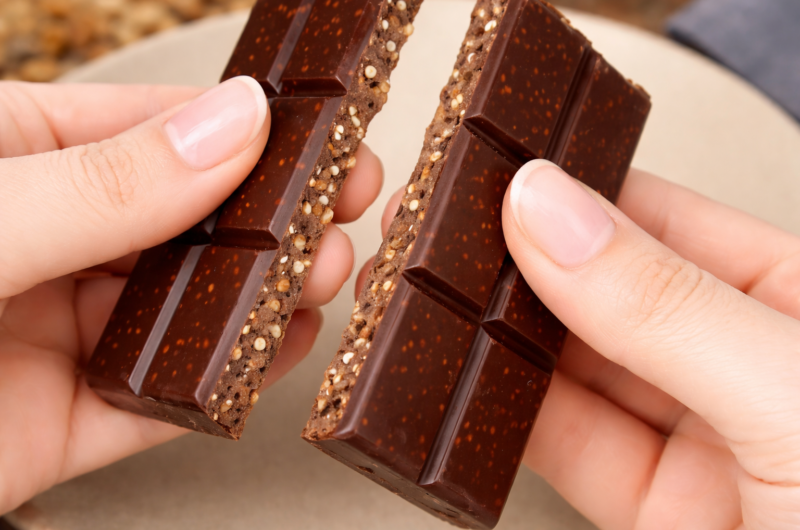 Healthy Chocolate Quinoa Bars (Easy No-Bake Crunch Bars)